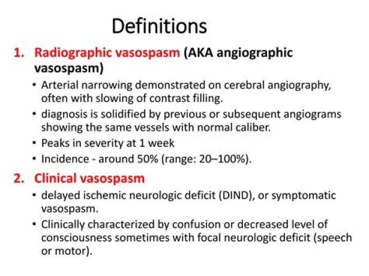 What causes cerebral vasospasm