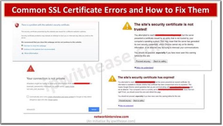 What causes certificate errors