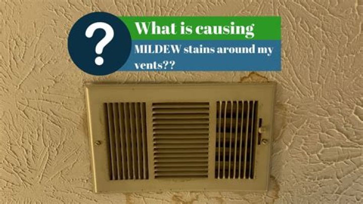 What causes mildew on AC vents