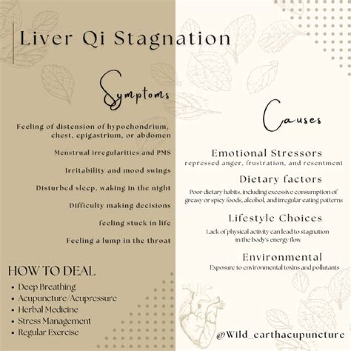 What causes stagnant liver chi