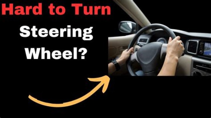What causes steering hard to turn