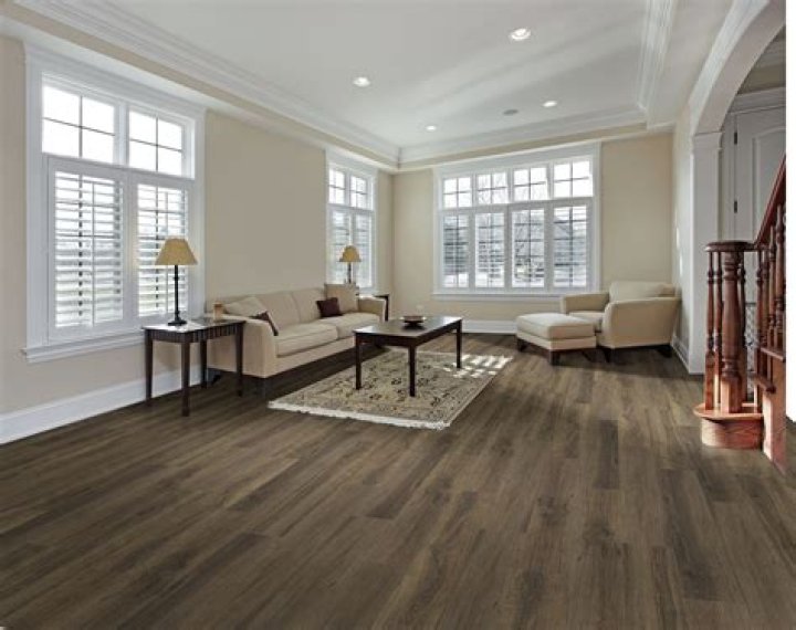 What color furniture goes with brown hardwood floors