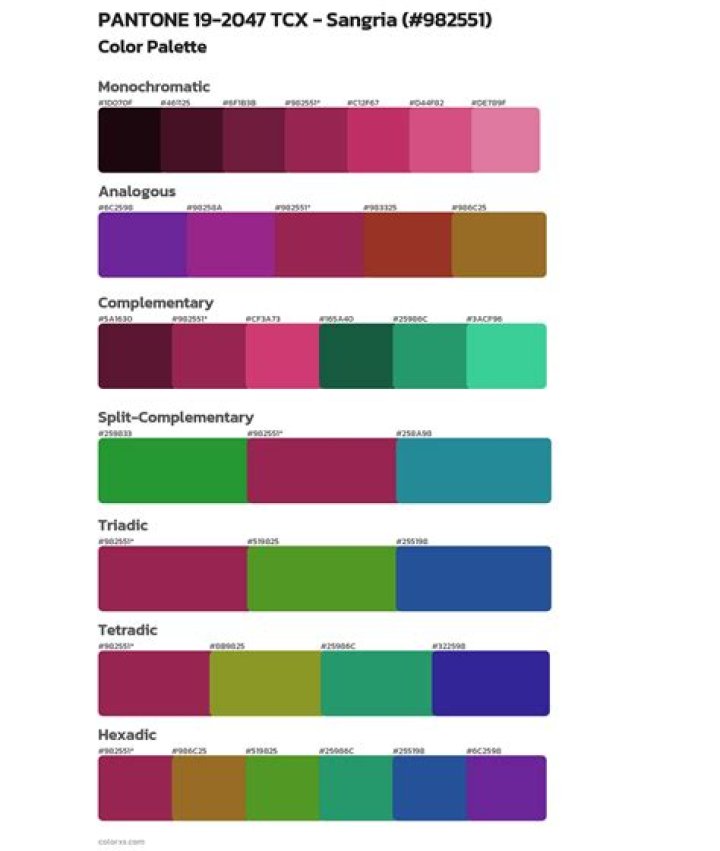 What color is sangria close to