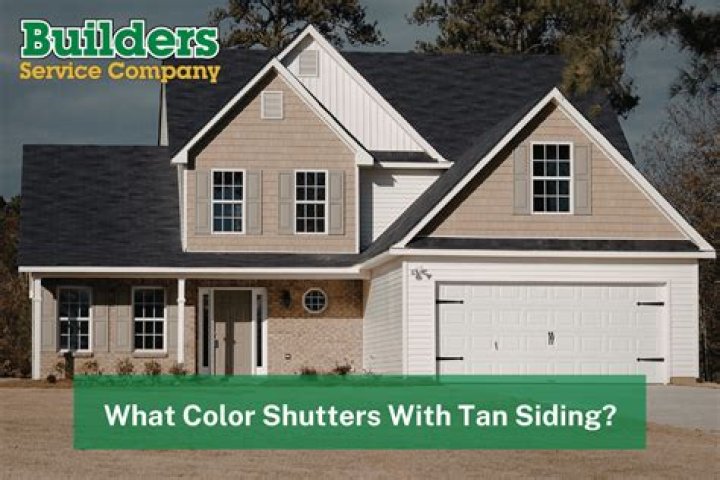 What color shutters tan siding