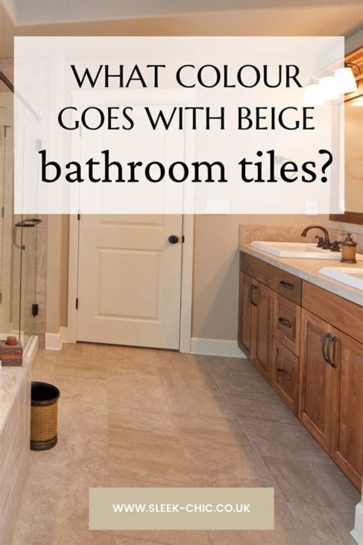 What colors go with beige tile