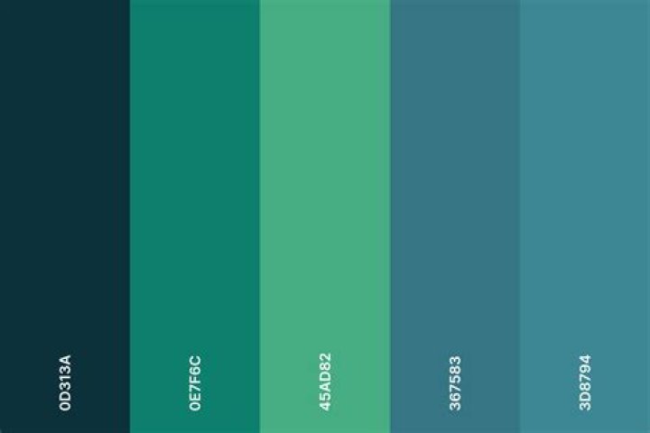 What colors go with teal green