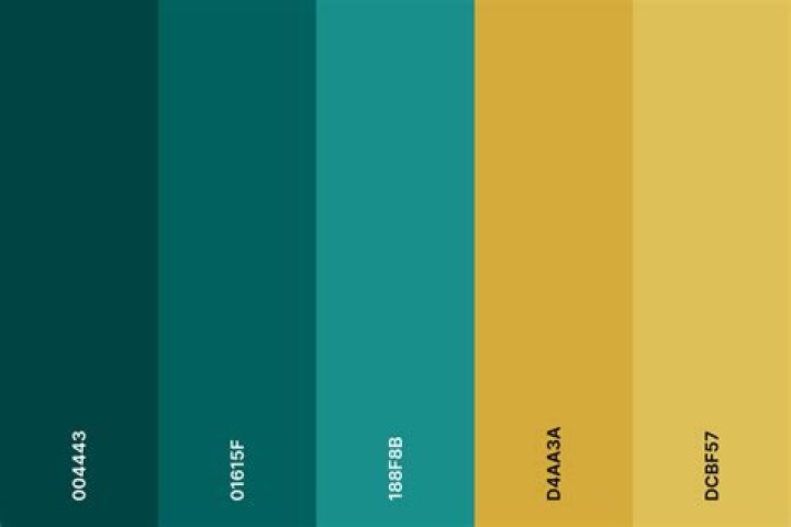 What Colours go well with teal