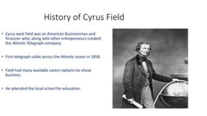 What contribution did Cyrus Field