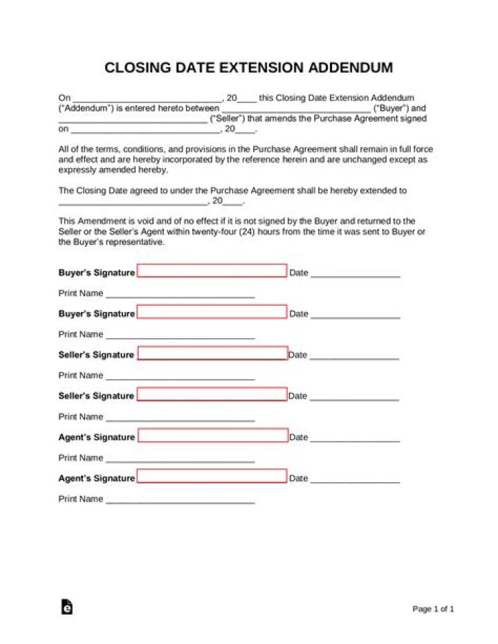 What determines a closing date