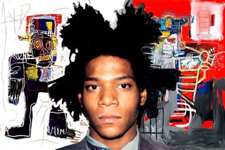 What did Basquiat use to paint