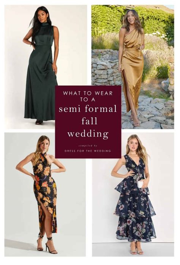 What do you wear to an afternoon outdoor fall wedding