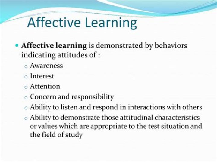 What does affective learning mean