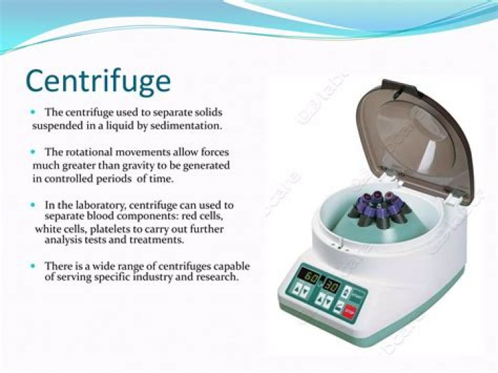 What does centrifuge mean example