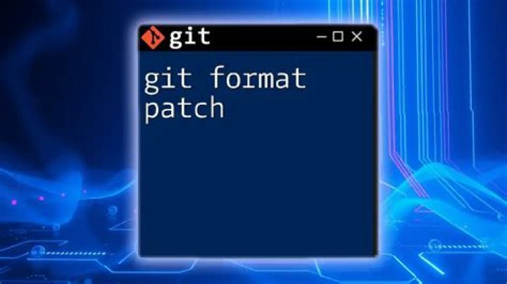 What does Git format patch do