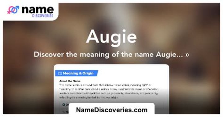 What does the name Augie mean