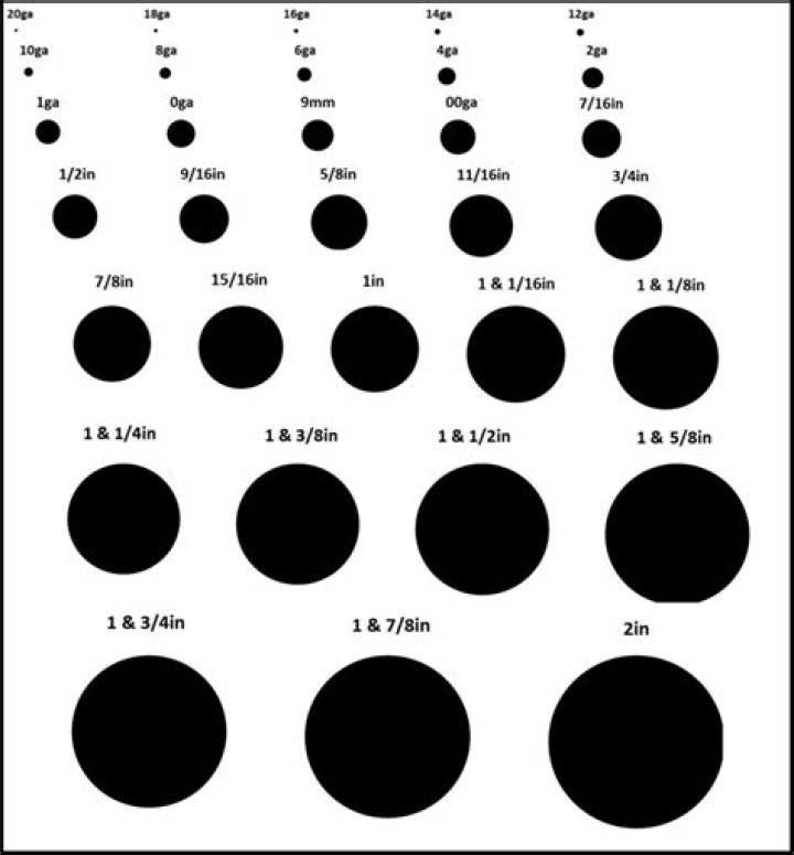 What gauge size is after a 00