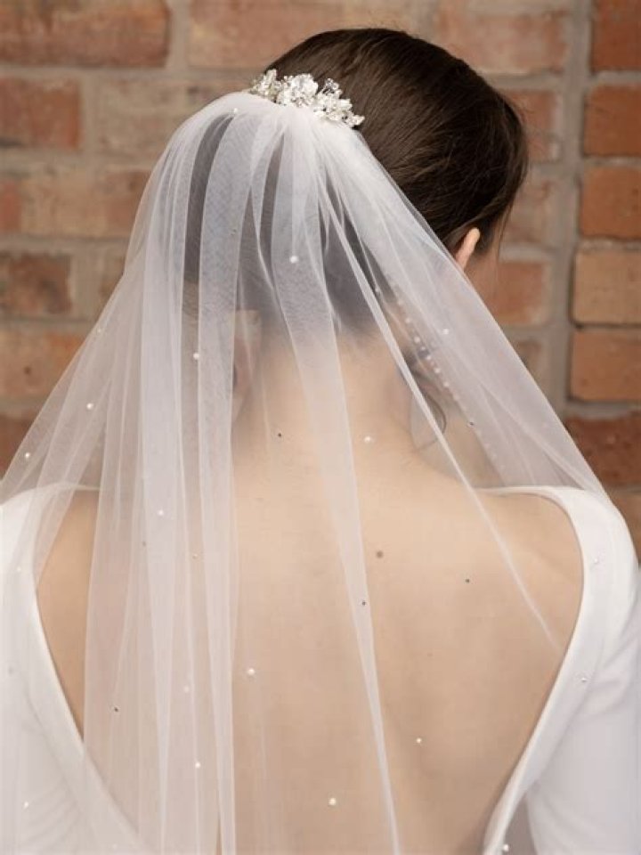 What is a 1 tier wedding veil