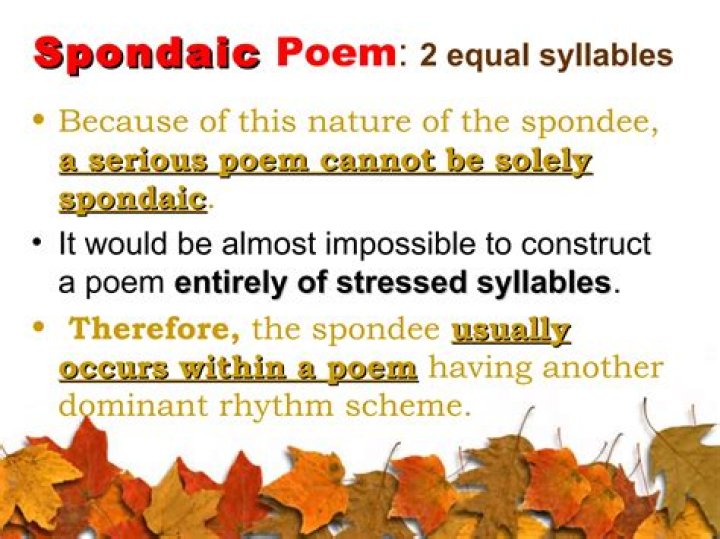 What is a Spondaic line