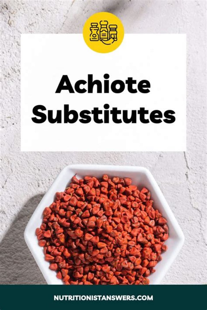 What is a substitute for achiote