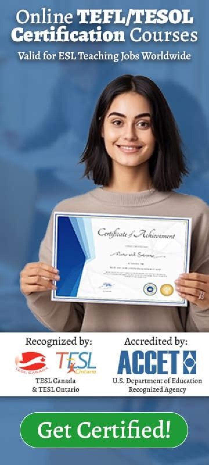 What is a TESOL certification