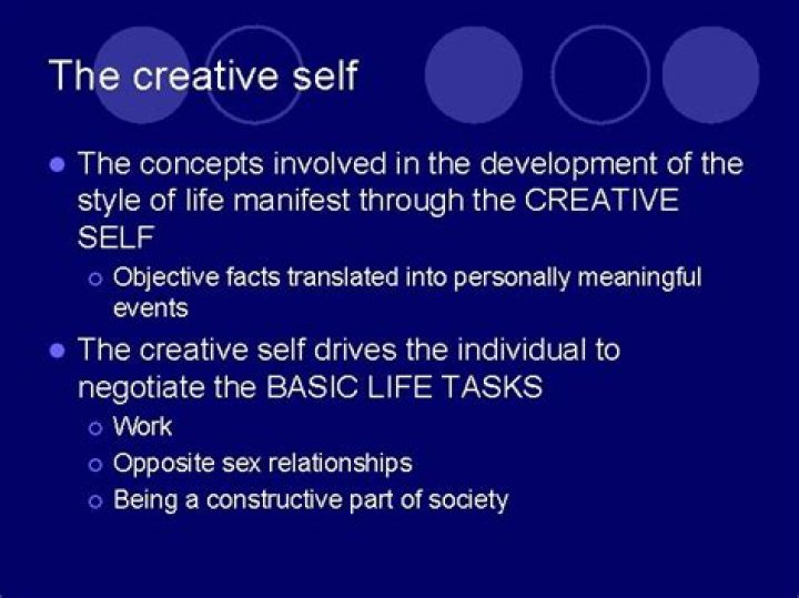 What is Adlers concept of the creative self