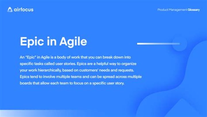 What is an epic in Scrum