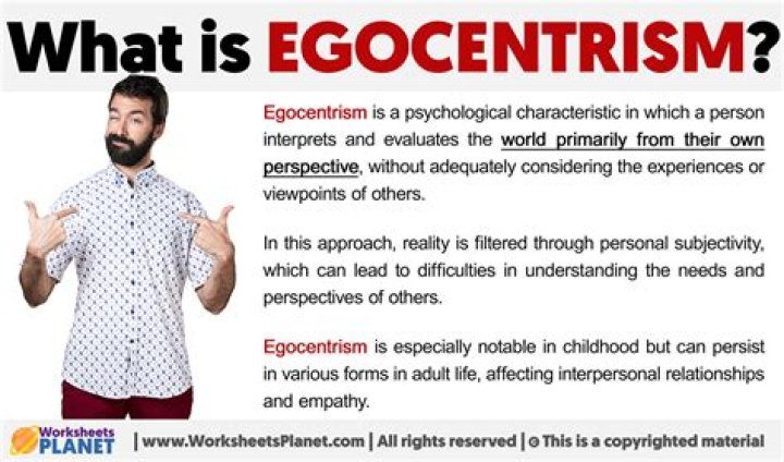 What is an example of egocentrism