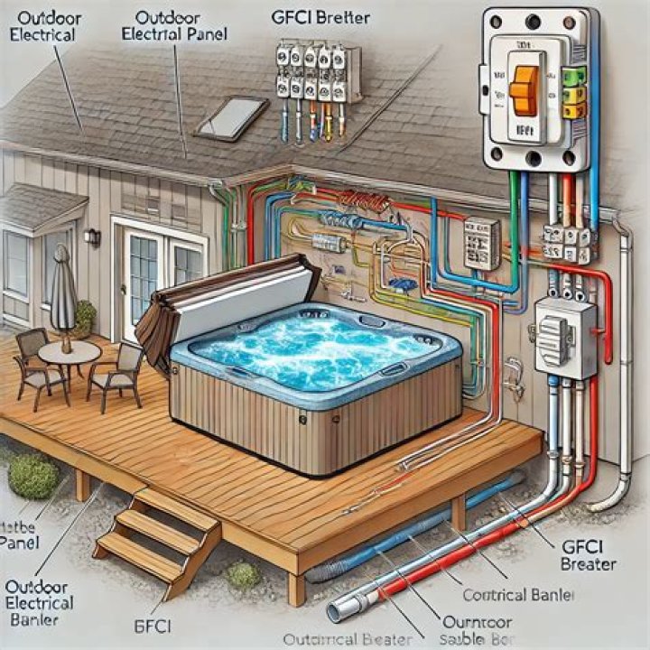 What is code for wiring a hot tub
