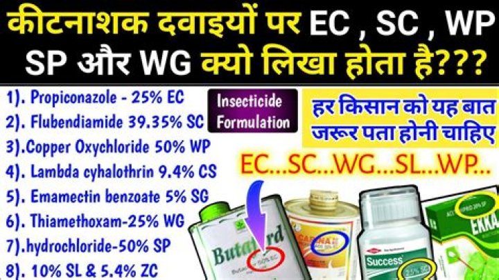 What is EC and SC formulation
