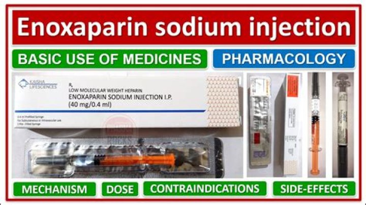 What is enoxaparin and what are precautions for administration