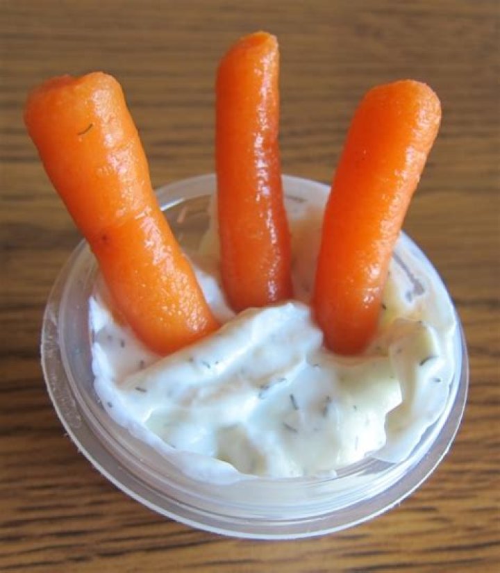 What is healthy to dip carrots in