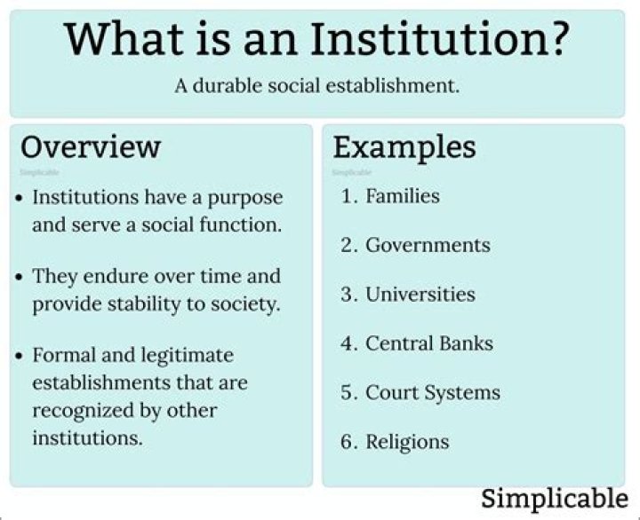 What is institutional example