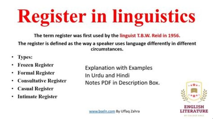 What is register and examples