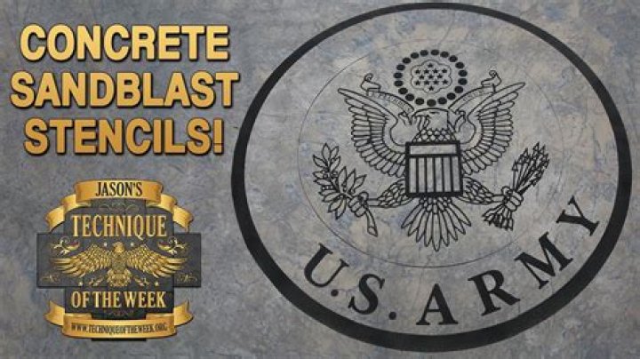 What is sandblast stencil