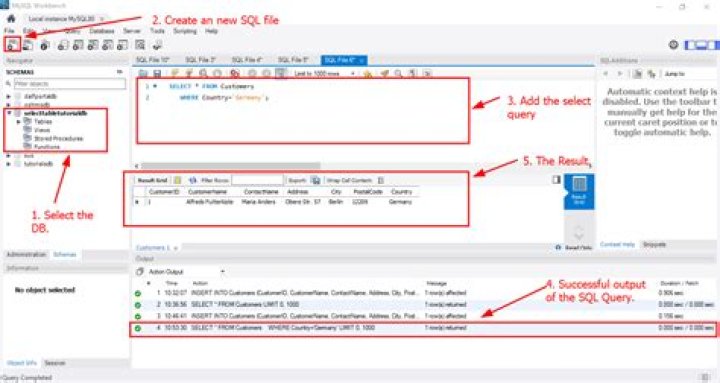 What is select query in MySQL