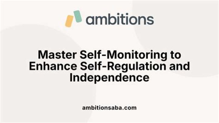What is self monitoring in ABA