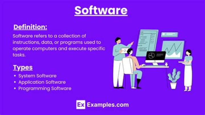What is software and examples