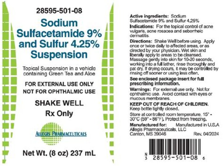 What is sulfacetamide used for