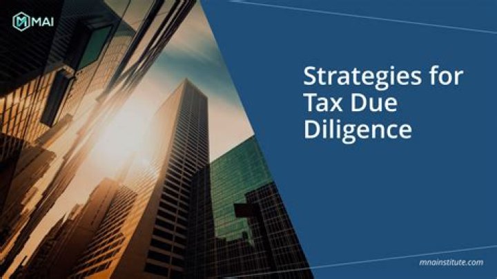 What is tax due diligence