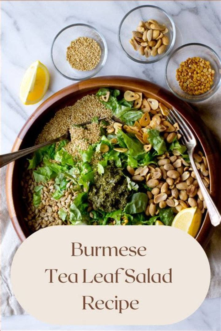 What is tea leaf salad made of