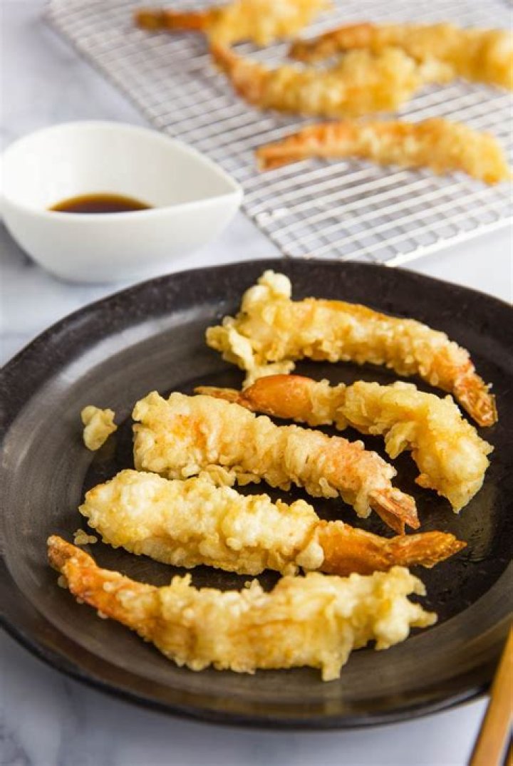 What is tempura shrimp made of