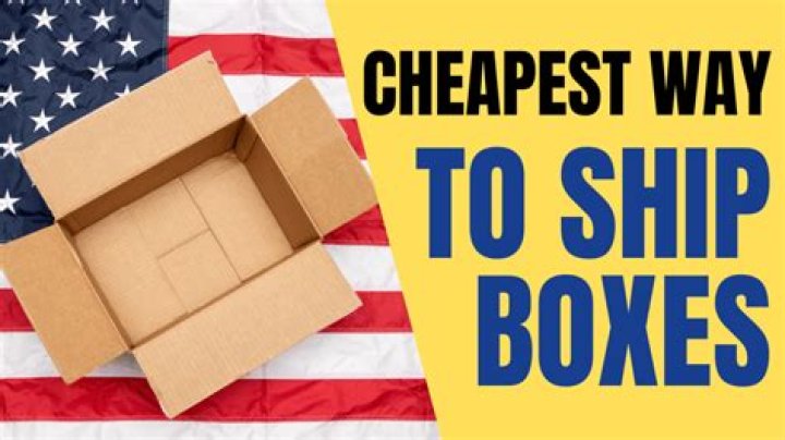 What is the cheapest way to ship boxes of clothes