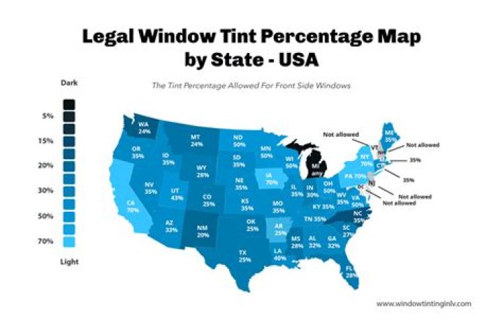 What is the legal percentage of Window Tint in Georgia