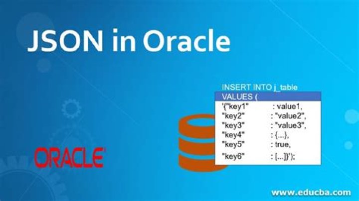 What is the use of JSON in Oracle