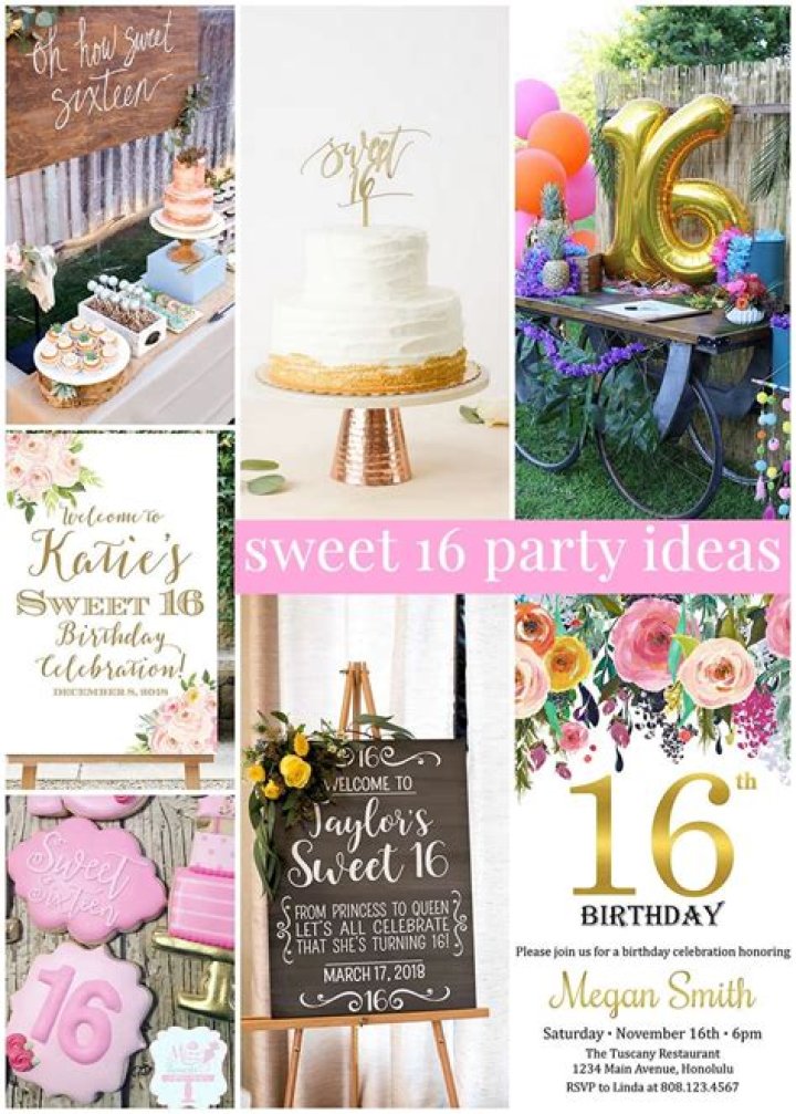 What should a Sweet 16 party have
