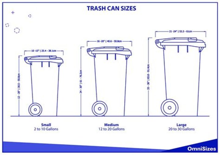 What size is a 50 liter trash can