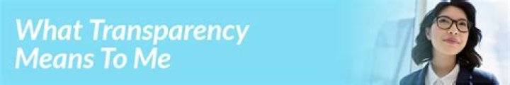 What transparency means to me