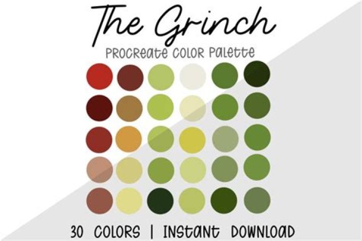 What two colors make Grinch green