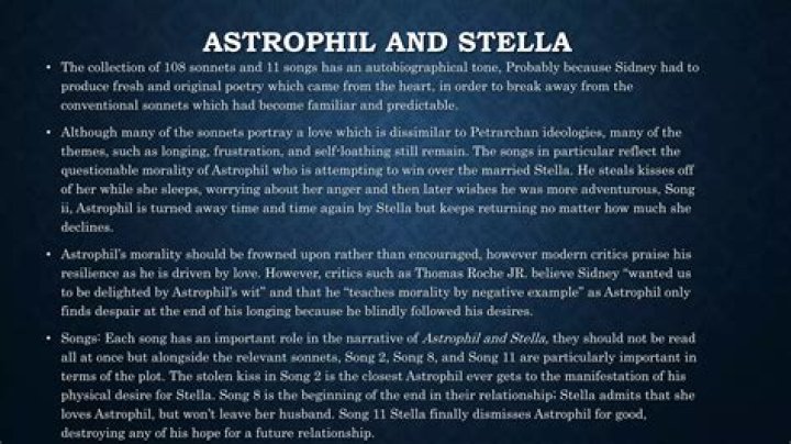 What type of sonnet is Astrophil and Stella