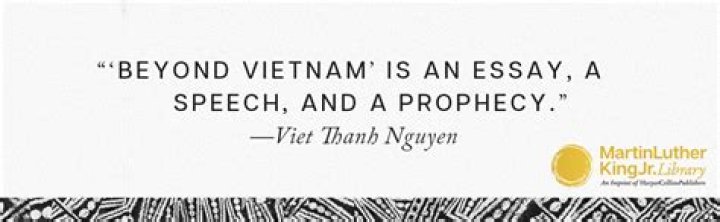 What was the Beyond Vietnam speech about